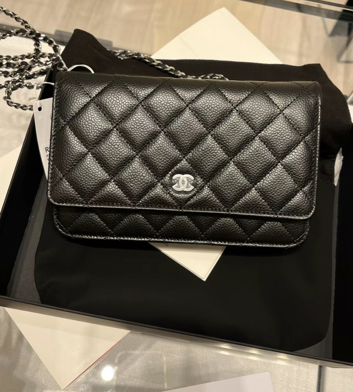 Chanel 經典款荔枝皮WOC